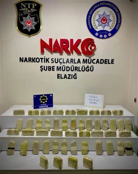 Son dakika Elazığda 24 kilogram eroin ele geçirildi 3 kişi tutuklandı